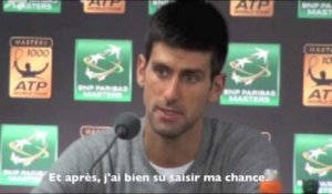 Paris-Bercy 2013 - Djokovic : "Déjà me tourner vers Londres"