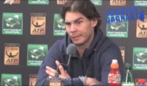 Paris-Bercy 2013 - Rafael Nadal : "Pour moi, Novak est favori"