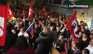 Marseille : 300 agents manifestent dans le hall de l'hôpital de la Timone