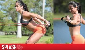 Michelle Lewin s'entraîne dans un parc à Miami