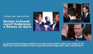 Bachar el-Assad reconnaissant envers la Belgique? "Pour être franc, non !"