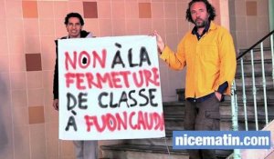 Les parents d'élèves de l'école Fuon Cauda à Nice contre la fermeture d'une classe