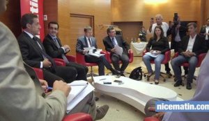 Nicolas Sarkozy à la rencontre des lecteurs de Nice-Matin