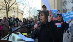 Manifestation à Washington contre le ministre de la Justice