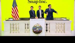 Entrée en fanfare pour Snapchat à Wall Street 
