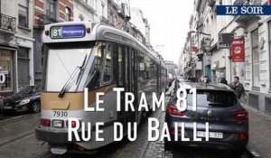 Mobilité à Bruxelles : Le tram 81 rue du Bailli