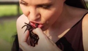 Angelina Jolie mange des araignées et des insectes avec ses enfants !