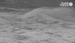 Coups de vent sur la côte des Isles en Cotentin le vendredi 3 février