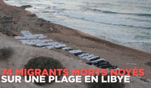 74 migrants morts noyés sur une plage en Libye