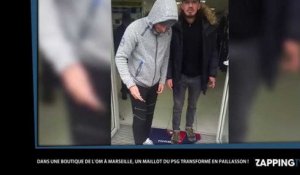 OM - PSG : Des supporters marseillais transforment un maillot parisien en paillasson