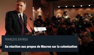 Bayrou dit son « incompréhension » vis-à-vis des propos de Macron sur la colonisation