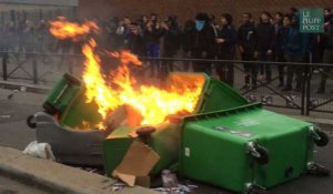 Les images des blocus à Bergson et dans les lycées parisiens contre les violences policières et en soutien à Théo
