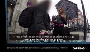 Un pervers prend en photos les fesses d'une femme dans la rue (Vidéo)