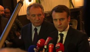 Macron remercie Bayrou de son soutien