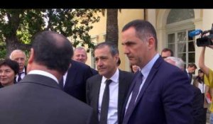 François Hollande en visite à Ajaccio