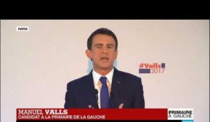 REPLAY - Discours de Manuel Valls, 2e derrière Benoit Hamon lors du 1er tour de la Primaire de la gauche
