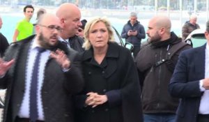 Marine Le Pen en visite à Nice sur le thème de la sécurité