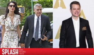 Matt Damon verse un larme en apprenant que George Clooney attend des jumeaux