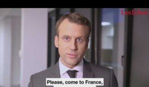 Sur Twitter, Emmanuel Macron envoie un message aux entrepreneurs américains