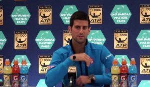 ATP - BNPPM 2016 - Novak Djokovic : "Je vais mieux et j'aime jouer à Paris"
