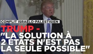 Israël - Palestine : pour Trump, "la solution à deux Etats" n'est pas la seule possible