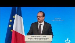 François Hollande : "Rennes, pionnière en matière de politique de la ville"