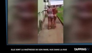Une femme traîne la maîtresse de son mari nue dans la rue (vidéo)