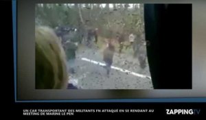 Marine Le Pen à Nantes : Deux bus de militants FN attaqués ( Vidéo)