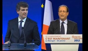 Arnaud Montebourg s'amuse à reprendre le discours du Bourget