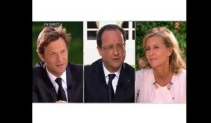 Chazal et Delahousse font" tourner la tête" de Hollande