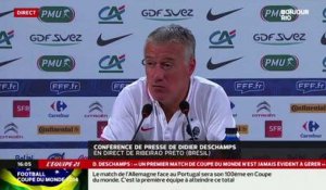 Deschamps énervé par la question d'une journaliste en conférence de presse