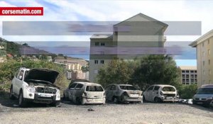 4 voitures détruites par un incendie à Bastia