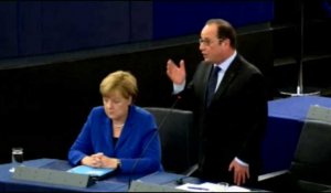 Strasbourg : passe d'armes entre Le Pen et Hollande