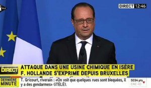 Attentat en Isère : Hollande confirme l'arrestation et l'identification du suspect