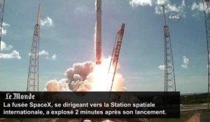 Explosion de la fusée SpaceX