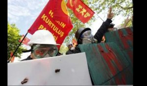 A Istanbul, les manifestants du 1er-Mai dispersés par des canons à eau et gaz lacrymogènes