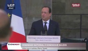 Hollande rend hommage à Dominique Baudis "l'homme libre"