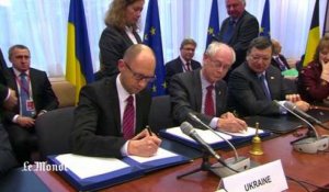 L'Ukraine signe un accord historique avec l'UE