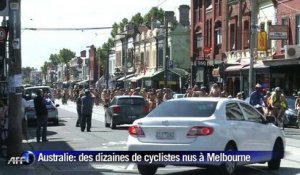 Australie: nus à vélo pour l'environnement et la sécurité