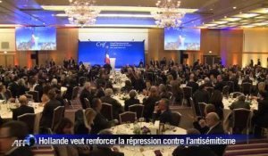 Hollande veut renforcer la répression contre l'antisémitisme