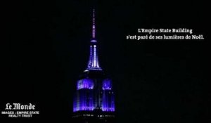 A New York, l'Empire State Building aux couleurs de Noël