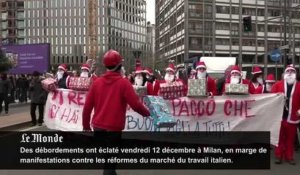 Italie : échauffourées en marge de manifestations contre les réformes économiques