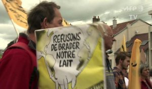 Manifestation d'agriculteurs à Vesoul