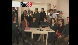 La conférence de presse des squatteurs rue de Sèvres