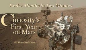 Un an de Curiosity sur Mars en deux minutes