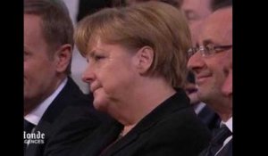 Hollande et Merkel font bonne figure lors de la remise du Nobel de la paix à l'UE