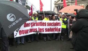 Manifestation à Lille des salariés de La Redoute
