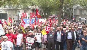 Manifestation contre la réforme des retraites à Lyon
