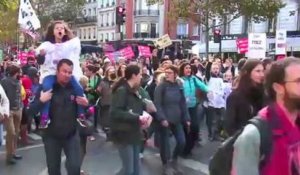 Manifestation des directeurs et usagers de centres équestres à Paris