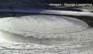 Phénomène rare : un disque de glace géant observé dans le Dakota